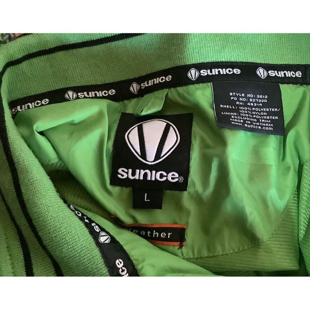 Sunice Green Half-Zip Short Sleeve Windbreaker Mens L Lightweight Golf Outerwear - Picture 6 of 9